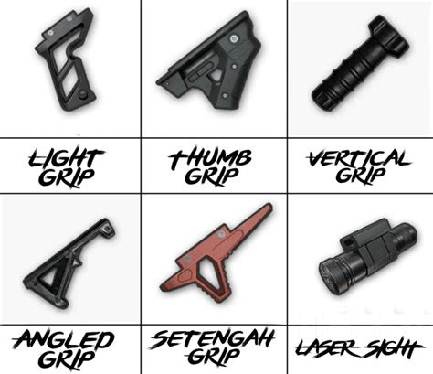 all grips pubg.